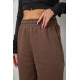 Спортивні штани жіночі на флісе, колір коричневий, 102R415-1