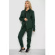 Спортивний костюм жіночий на флісі, колір темно-зелений, 244R7777