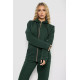 Спортивний костюм жіночий на флісі, колір темно-зелений, 244R7777