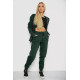 Спортивний костюм жіночий на флісі, колір темно-зелений, 244R7777