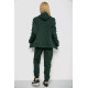 Спортивний костюм жіночий на флісі, колір темно-зелений, 244R7777