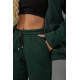 Спортивний костюм жіночий на флісі, колір темно-зелений, 244R7777