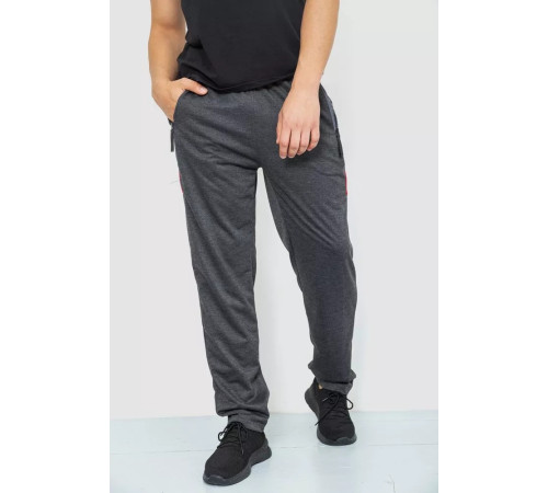 Спорт мужские брюки, цвет темно-серый, 244R41125