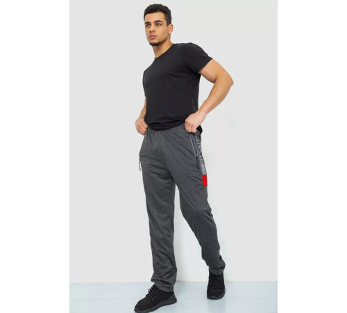 Спорт мужские брюки, цвет темно-серый, 244R41125