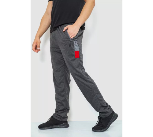 Спорт мужские брюки, цвет темно-серый, 244R41125