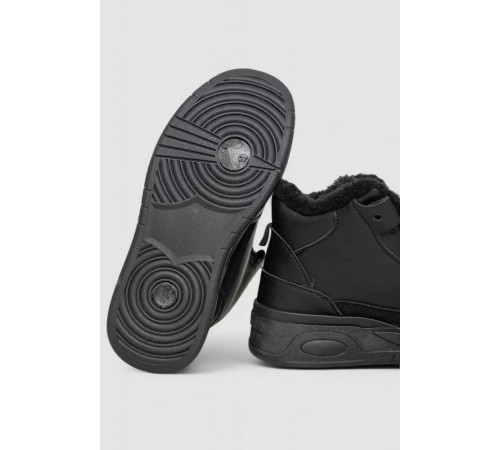 Кроссовки женские на меху, цвет черный, 243R112-5