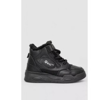 Кроссовки женские на меху, цвет черный, 243R112-5