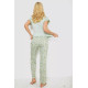 Женская пижама с принтом, цвет мятный, 243R2085