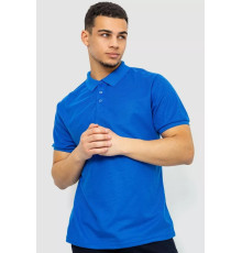 Поло мужское однотонное, цвет электрик, 243RA61