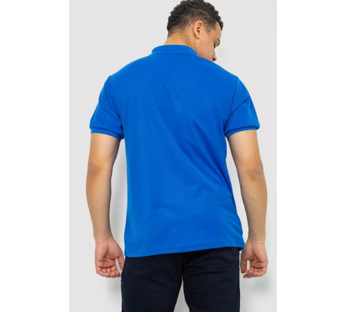 Поло мужское однотонное, цвет электрик, 243RA61