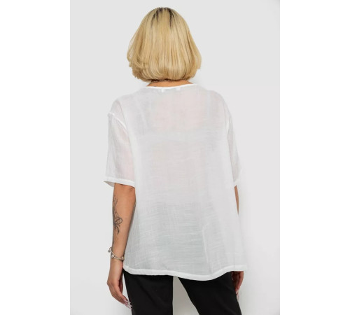 Блуза, колір молочний, 244RM205