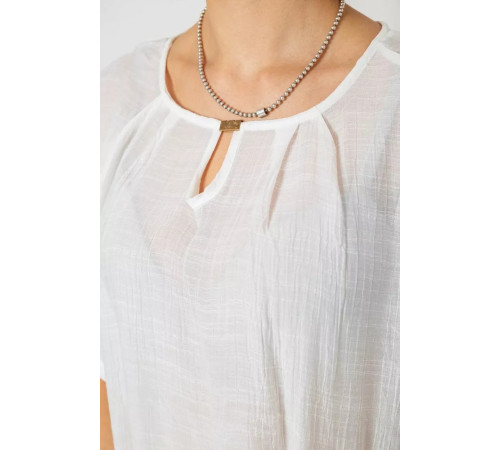 Блуза, колір молочний, 244RM205