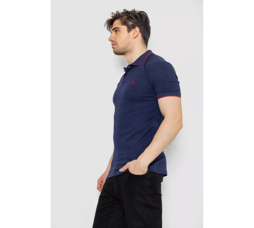 Поло мужское котоновое, цвет темно-синий, 247R301