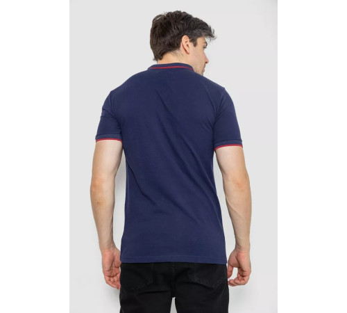 Поло мужское котоновое, цвет темно-синий, 247R301