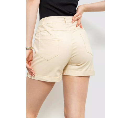 Шорти жіночі стрейчові, колір світло-бежевий, 214R653