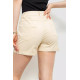 Шорти жіночі стрейчові, колір світло-бежевий, 214R653