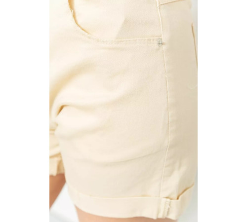 Шорти жіночі стрейчові, колір світло-бежевий, 214R653