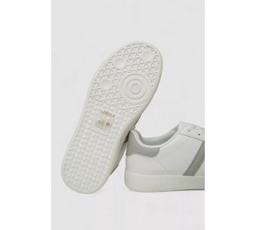 Кросівки жіночі шкіра, колір біло-сірий, 248RL2420-4