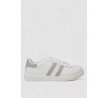 Кросівки жіночі шкіра, колір біло-сірий, 248RL2420-4