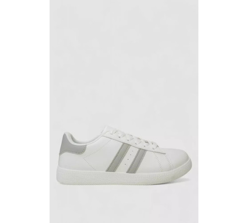 Кросівки жіночі шкіра, колір біло-сірий, 248RL2420-4