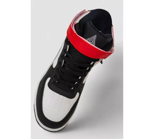 Кроссовки мужские зимние на меху, цвет бело-красный, 248RH1020