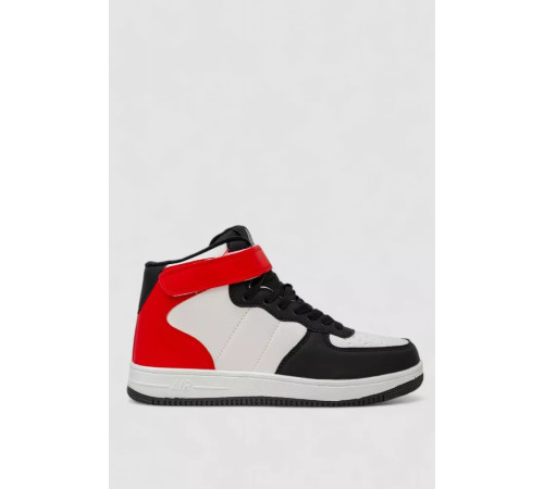 Кроссовки мужские зимние на меху, цвет бело-красный, 248RH1020