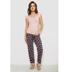 Піжама жіноча, колір персиковий, 243R1484-028