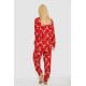 Піжама жіноча з принтом, колір червоний, 238R5658-1