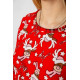 Піжама жіноча з принтом, колір червоний, 238R5658-1