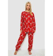 Женская пижама с принтом, цвет красный, 238R5658-1