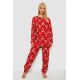 Піжама жіноча з принтом, колір червоний, 238R5658-1