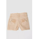 Джинсовые шорты для девочки, цвет бежевый, 247R10033