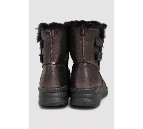 Уггі жіночі зі штучним хутром всередині, колір коричневий, 131R7413
