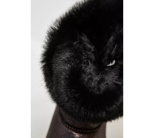 Уггі жіночі зі штучним хутром всередині, колір коричневий, 131R7413