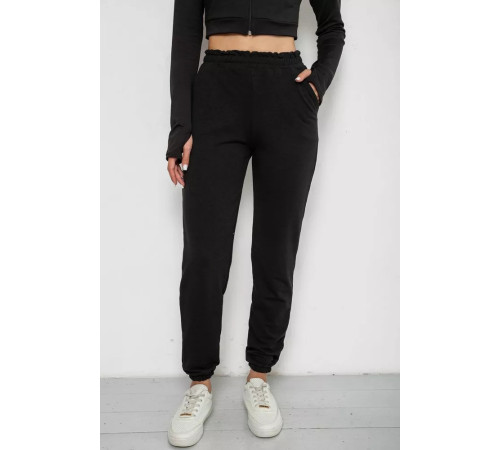 Спортивні штани жіночі, колір чорний, 238R345-1