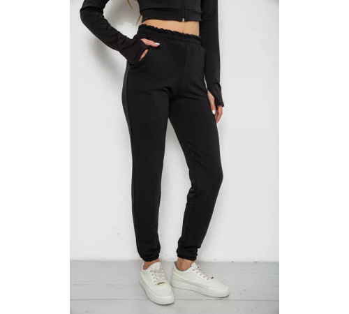 Спортивні штани жіночі, колір чорний, 238R345-1