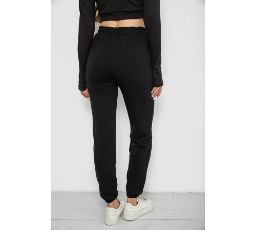 Спортивні штани жіночі, колір чорний, 238R345-1