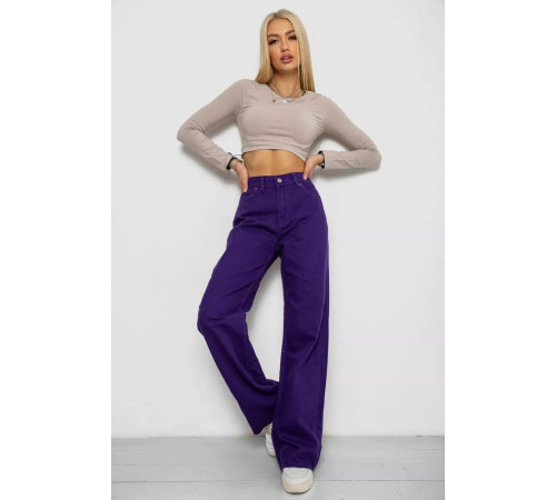 Джинси жіночі, колір фіолетовий, 250R1077