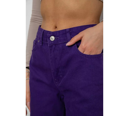 Джинси жіночі, колір фіолетовий, 250R1077
