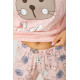 Піжама жіноча з принтом, колір рожевий, 243R15472