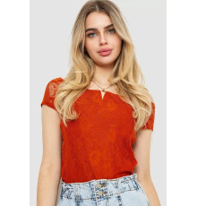 Топ женский однотонный, цвет терракотовый, 244R160