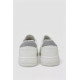 Кеди жіночі з перфорацією, колір біло-сірий, 248RAD60