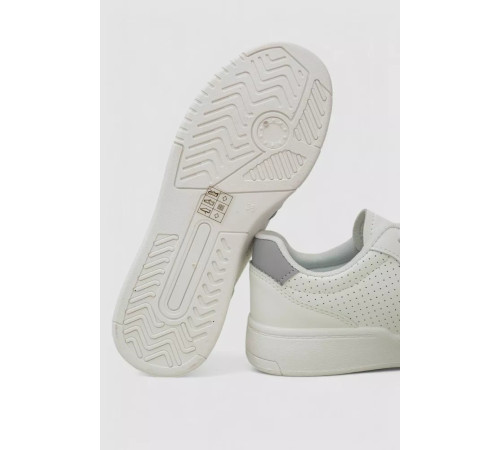 Кеди жіночі з перфорацією, колір біло-сірий, 248RAD60