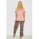 Піжама жіноча з принтом, колір пудровий, 243R3032-A