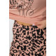 Піжама жіноча з принтом, колір пудровий, 243R3032-A