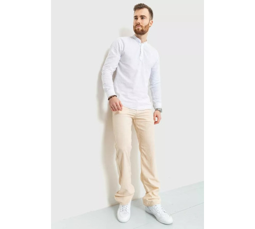 Штани чоловічі класичні, колір світло-бежевий, 167R7058