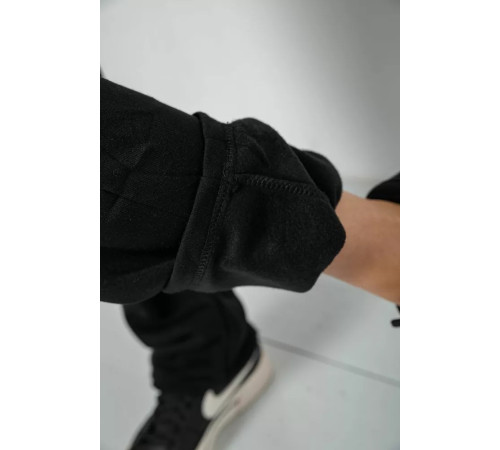 Спортивні штани жіночі на флісе, колір чорний, 244R5173