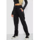 Спортивні штани жіночі на флісе, колір чорний, 244R5173
