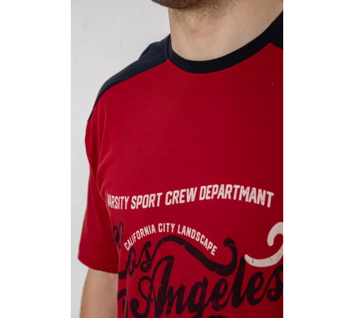 Пижама мужская, цвет бордово-синий, 243R2015-5