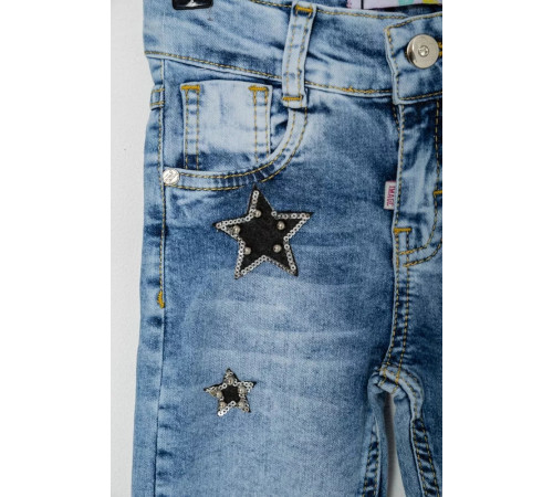 Джинсы для девочек, цвет темно-голубой, 247R1823.